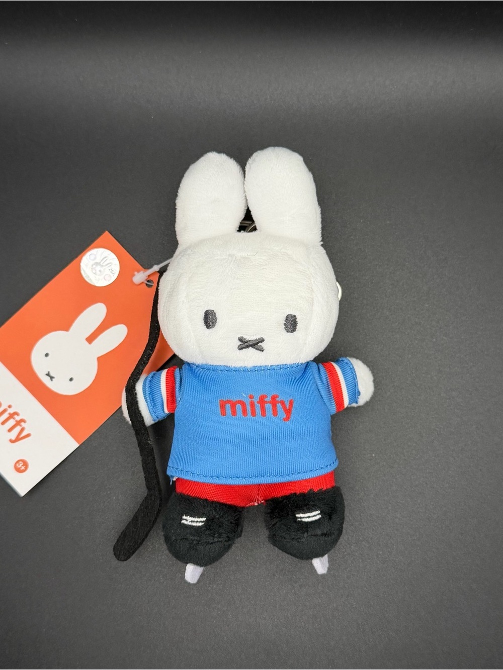 Korean Exclusive Miffy with ice hockey outfit Plush /keychain  MF90